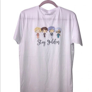 White Medium Short Sleeves “Golden Girls Tshirt” BNWOT